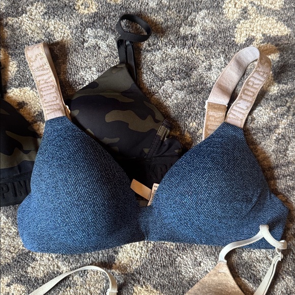 Pink by Victoria’s Secret Bra Set - Camo, Blue, and Gray - Picture 3 of 10